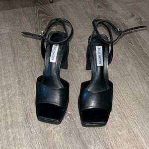 Steve Madden Black Platforms